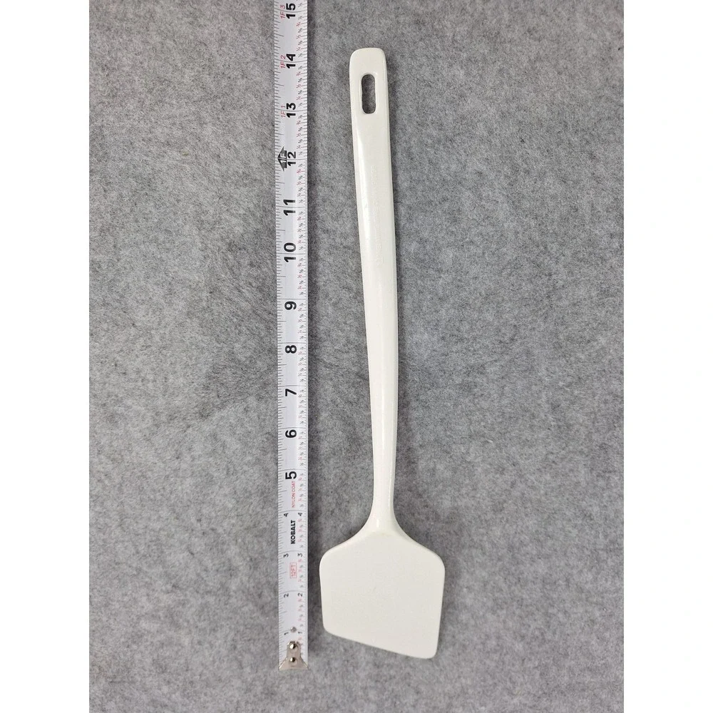 White Melamine Angled Spatula White Kitchen Utensil Cooking Baking Utensil
